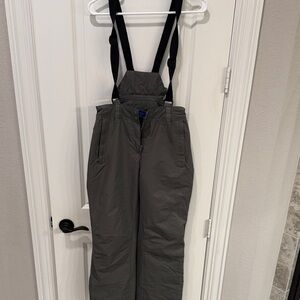 Women's Gray Suspender Pants